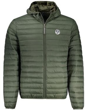 North Sails Quilted Hooded Padded Jacket - Green