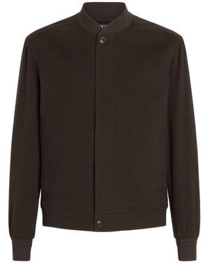 ZEGNA Oasi カシミア ボンバージャケット - ブラック