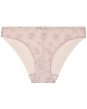 Aubade Softessence Embroidered Briefs - Pink