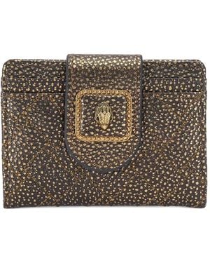 Kurt Geiger Embellished Tab Wallet - Brown