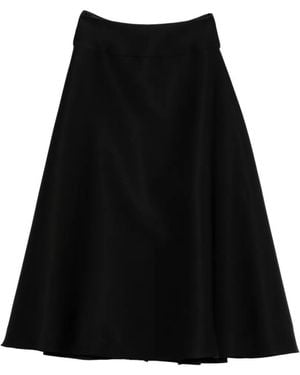David Koma A-Line Midi Skirt - Black
