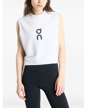 On Shoes Cotton Tank Top - White