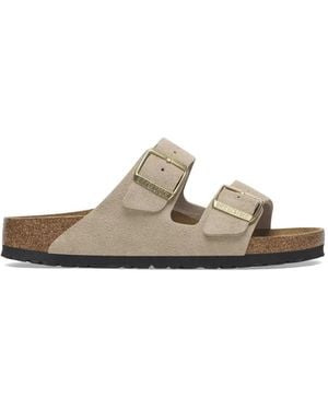 Birkenstock Arizona Buckle-Fastening Sandals - White