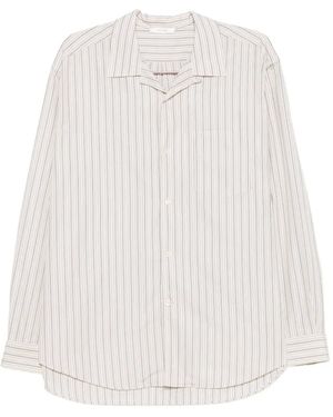 The Row Vanja Striped Shirt - White