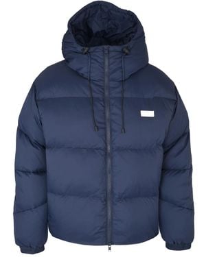 MSGM Hooded Down Jacket - Blue