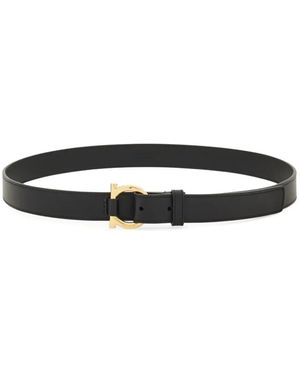Ferragamo Gancini Belt - White