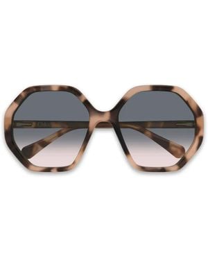 Chloé Sonnenbrille Mit Logo - Grau