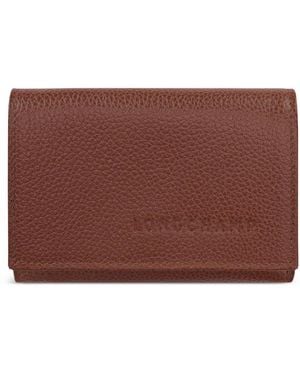 Longchamp Le Foulonné Compact Wallet - Brown