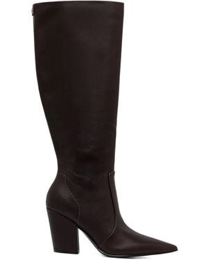 Guess 85Mm Nariel Pointed Knee-Length Boots - Black