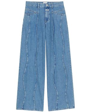 Closed Tali-X Jeans Met Vlakken - Blauw