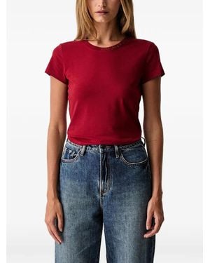 ARMANI EXCHANGE Logo-Embellished T-Shirt - Red
