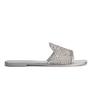 Le Silla Gilda Embellished Sandals - White