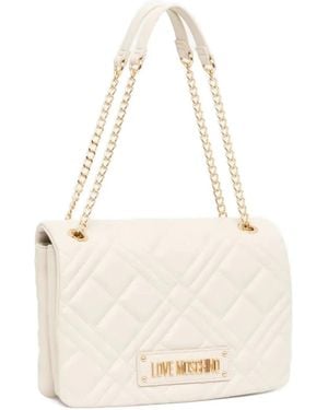 Love Moschino Sac Porté Épaule À Design Matelassé - Blanc