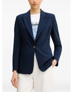 Fracomina Single-Breasted Blazer - Blue