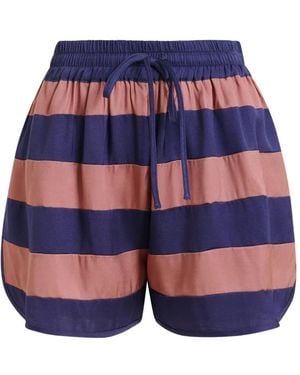 Essentiel Antwerp Jalana Striped Drawstring Shorts - Blue