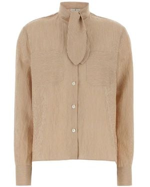 PT Torino Viola Striped Shirt - Natural