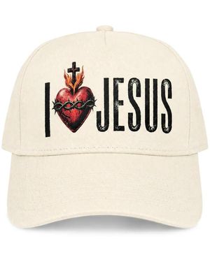 Melt Graphic-Print Baseball Cap - Natural