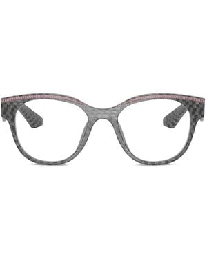 Alain Mikli Gafas Con Ribete En Contraste - Gris