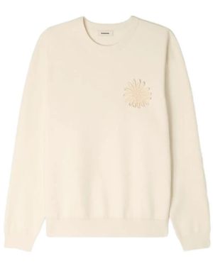Sandro Pullover Mit Blumen-Patch - Natur
