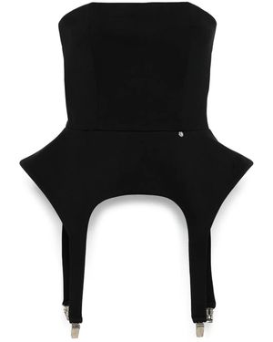 Nissa Bandeau-Style Top - Black