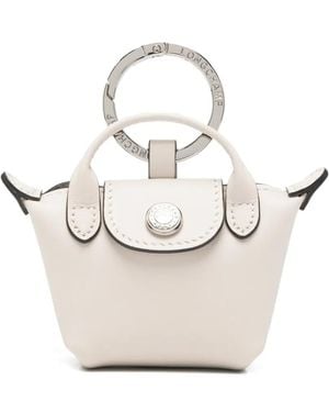 Longchamp Sleutelhanger Met Handgreep - Naturel