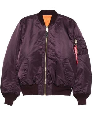 Alpha Industries Chaqueta Bómber Con Cremallera - Morado