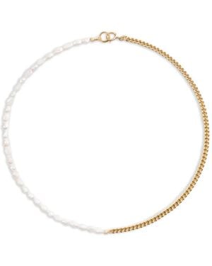 NORMA JEWELLERY Pheonix Pearl Chain Necklace - Metallic