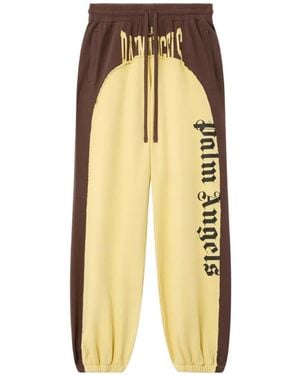 Palm Angels Logo Loose Joggers - Metallic