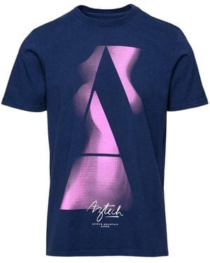 Aztech Mountain Altitude T-Shirt Mit Logo-Print - Blau