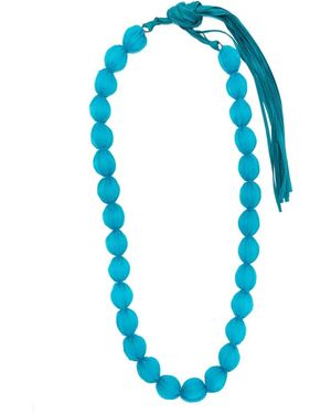 Pleats Please Issey Miyake Collier Shibori - Bleu