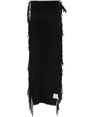 TOTEME Tassel-Trim Scarf - Black