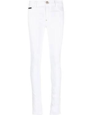Philipp Plein Slim Fit Jeggings - White