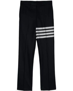 Thom Browne Bar Tapered-Leg Pants - Blue