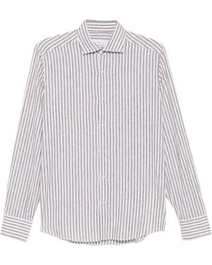 Manuel Ritz Striped Shirt - White