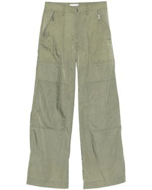 Rabanne Pleated Pocket Trousers - Green