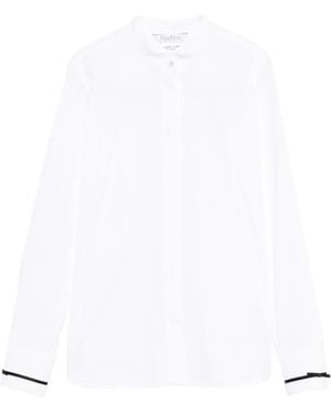 Max Mara Otranto Piped-Trim Shirt - White
