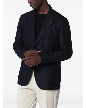 Santaniello Biagio Single-Breasted Blazer - Blue