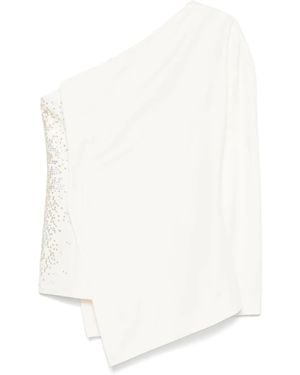 Genny One-Shoulder Top - White
