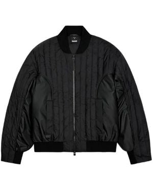 Rains Quilted Bomber Jacket - Black
