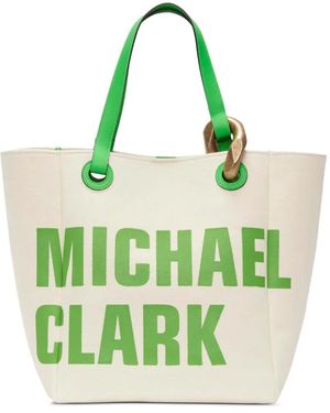 JW Anderson Corner Shopper Van Canvas - Groen