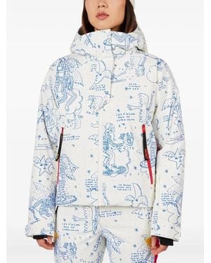 Rossignol Chaqueta con capucha y motivo gráfico - Azul