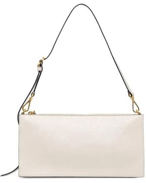 Pollini Logo-Embossed Adjustable-Strap Tote Bag - Natural
