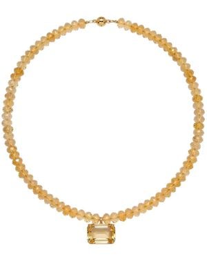 Jennifer Behr Sidonie Beaded Necklace - Metallic