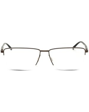 Porsche Design Rectangle-Frame Glasses - White