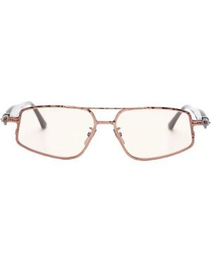 Kuboraum Maske J73 Geometric-Frame Sunglasses - Natural