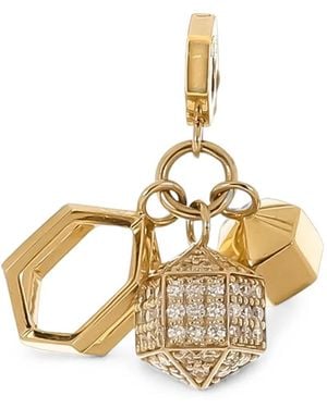 CADAR Multi Charm Necklace Pendent - Metallic