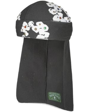 DENIM TEARS Rhinestone-Embellished Durag - Black
