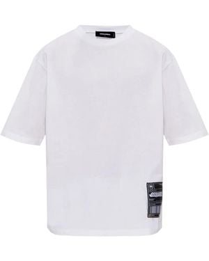 DSquared² Logo-Appliqué T-Shirt - White