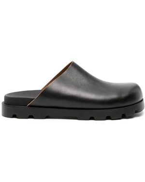Camper Brutus レザースリッポン - ブラック