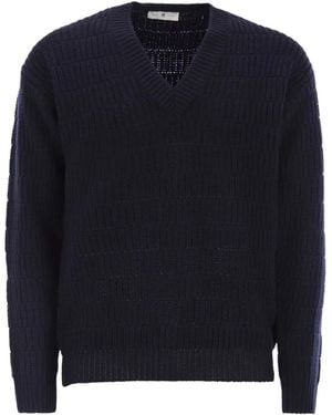 PT Torino V-Neck Jumper - Blue